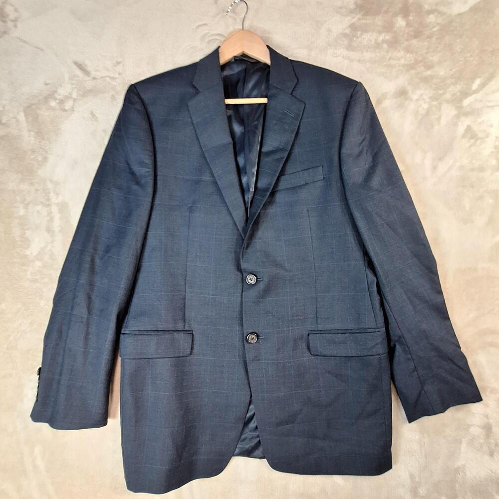 Lauren Ralph Lauren Sport Coat Mens 42L Gray Wool Check Single Vent 2 Btn Canada